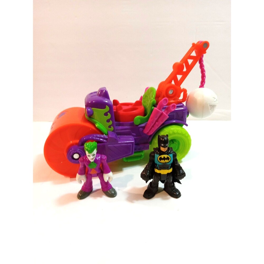 THE JOKER STEAMROLLER DC super friends IMAGINEXT Joker figure BATMAN